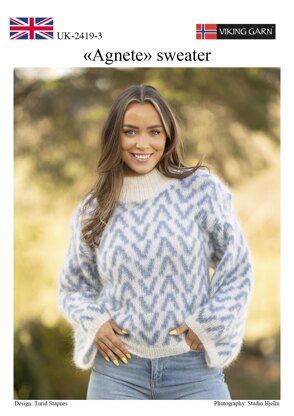 Agnete Sweater in Viking of Norway Kid Silk - Downloadable PDF