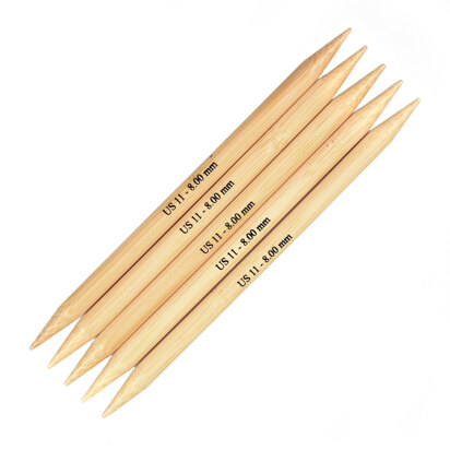 Craftsy 6 Inch Bamboo Double Pointed Needles
