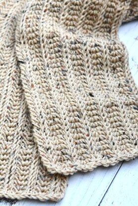 Tunisian Nautilus Mens Scarf