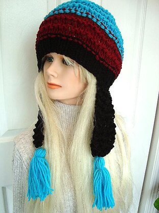 590 KNITTED EARFLAP HAT, all sizes