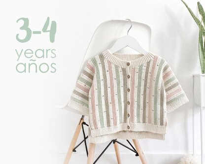 3-4 years - STRIPY Crochet Jacket Pattern