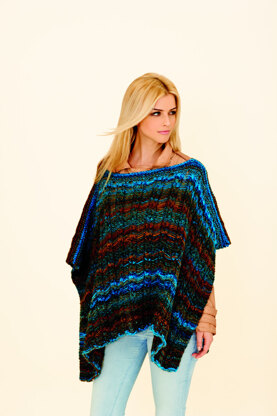 Poncho in Rico Creative Melange Chunky