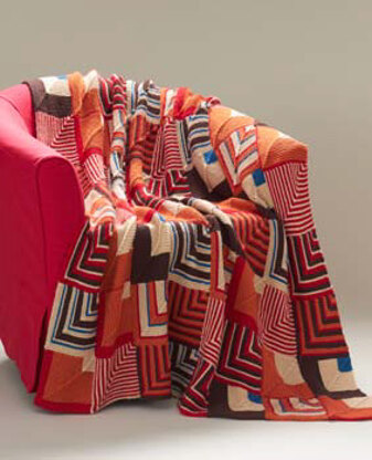 Southwest Geometric Blanket in Caron Simply Soft - Downloadable PDF