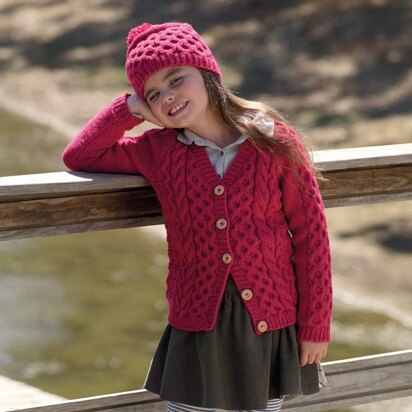 Cardigan and Hat in Sirdar Supersoft Aran - 2468- Downloadable PDF