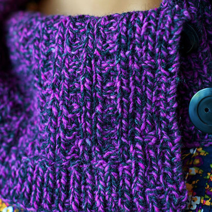 Kell Cowl in Berroco Blackstone Tweed - knitting pattern