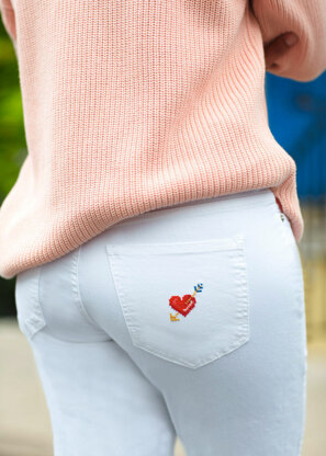 5TH Avenue - Heart Jeans in Anchor - Downloadable PDF