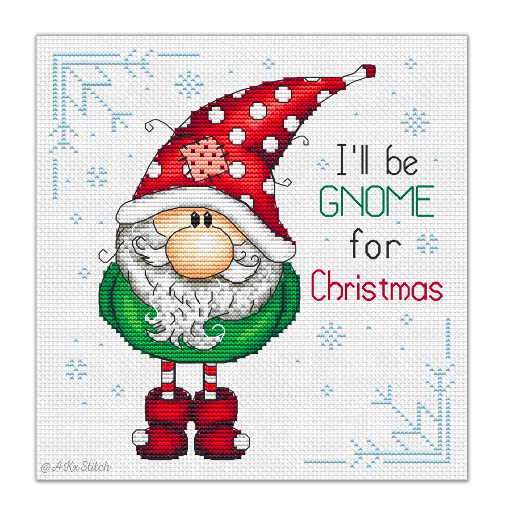 Christmas Gnomes Cross Stitch, Christmas Ornaments Embroidery, Funny  Christmas Cross Stitch, Counted Cross Stitch Chart, Modern Cross Stitch 