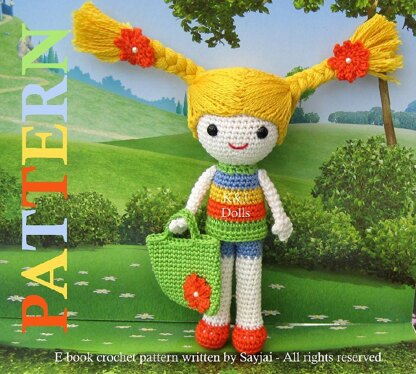 Sunny Summer Girl Amigurumi Crochet Pattern