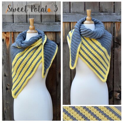 Cross My Heart Triangle Shawl