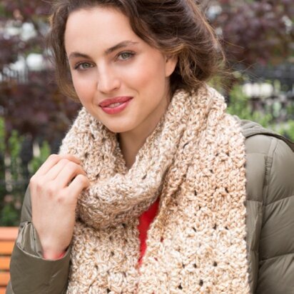 Dewdrop Scarf in Red Heart Medley - LW4409