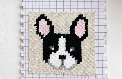 C2C French Bulldog / Boston Terrier Dog Blanket Square