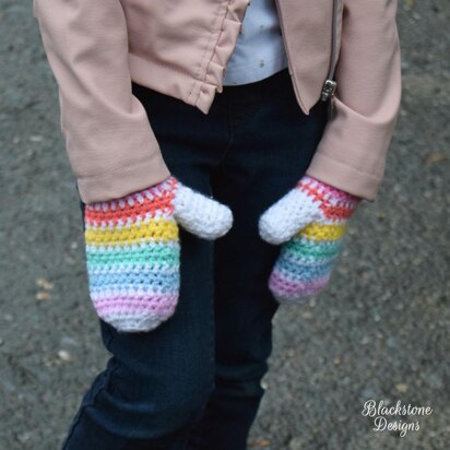 Color Block Mittens