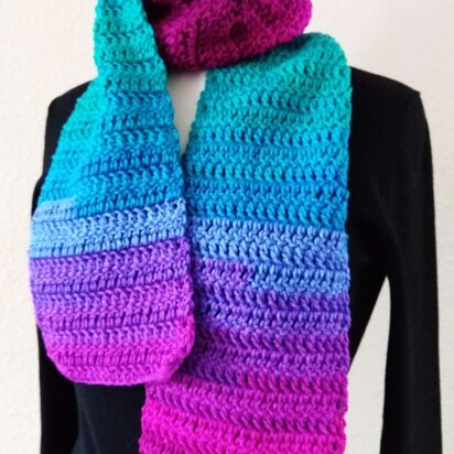 Easy Beginner Double Crochet Scarf