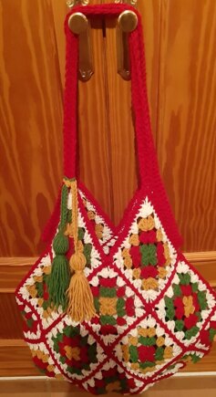 Granny square tote bag #5
