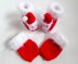 Santa Baby Booties and Mittens