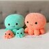 The Kawaii Octopus Family