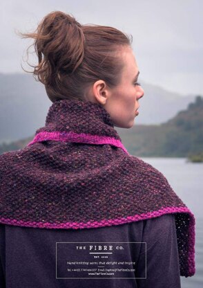 Deep Heart Capelet in The Fibre Co. Arranmore - Downloadable PDF