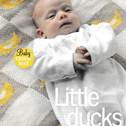 Little Ducks Baby Blanket - knitting pattern