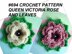 694 CROCHET - QUEEN VICTORIA ROSE AND LEAVES