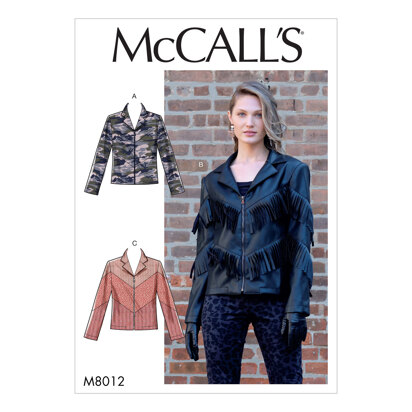 McCall's Misses' Jackets M8012 - Sewing Pattern