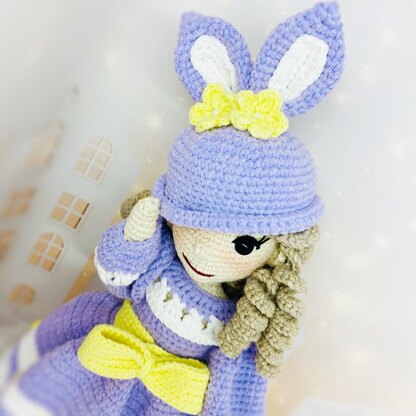 Crochet doll pattern, amigurumi doll, Crochet doll with clothes pattern