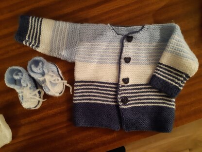 Baby stripey cardigan