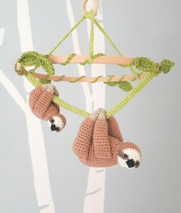 Sloth baby mobile