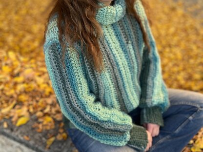 Turtleneck Sweater "Malachite"