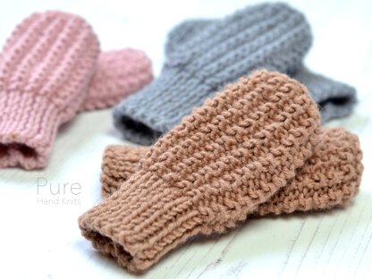 Zeke Simple Baby Mitts