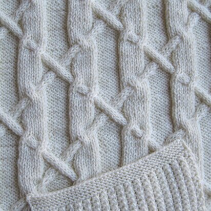 Warm Ben Lui Pocket Shawl - knitting pattern