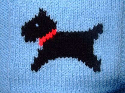 Baby Child's Scottie Dog Blanket