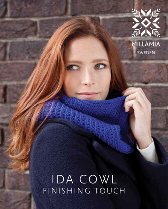"Ida Cowl" - Cowl Knitting Pattern in MillaMia Naturally Soft Aran