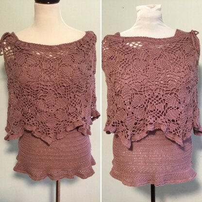 Lace Capelet & Camisole