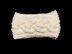 Milky White Cables Headband/Ear Warmer Knitting Pattern