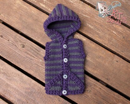 Woodland Hooded Vest Childrens