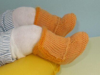 Baby Fur Trim Pull On Booties