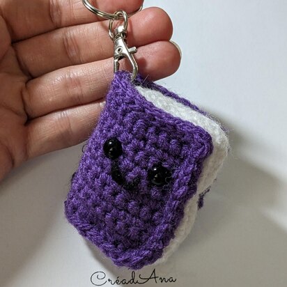 Book amigurumi keychain pattern