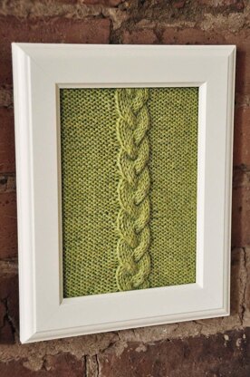 Cable Panels Knitted Wall Art