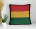 Rasta Reggie Pillow Jamaica Bordered Cushion Mini C2C Diagonal Crochet Pattern