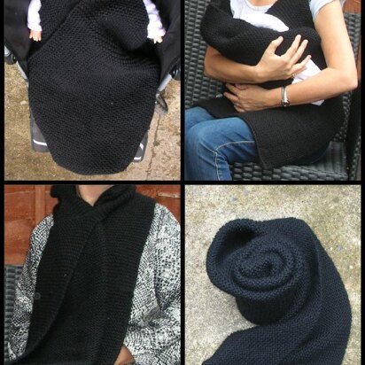 The scarf/wrap you can also use as a baby blanket