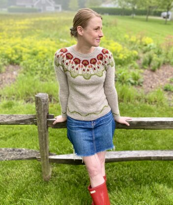 Poppies Pullover