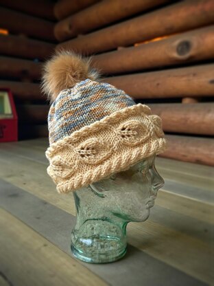 Autumn Leaf Winter Beanie Hat - with Helpful VIDEOS!