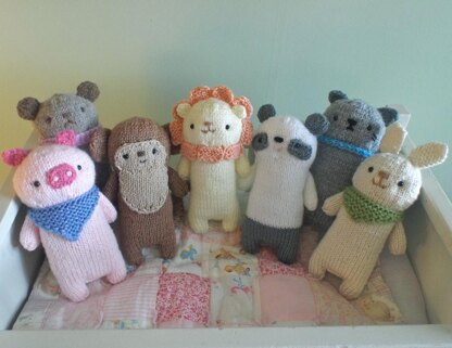 Knit Baby Animal Set