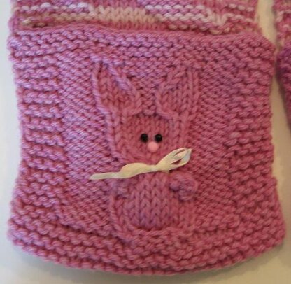 Bunny Pocket Scarf and Hat