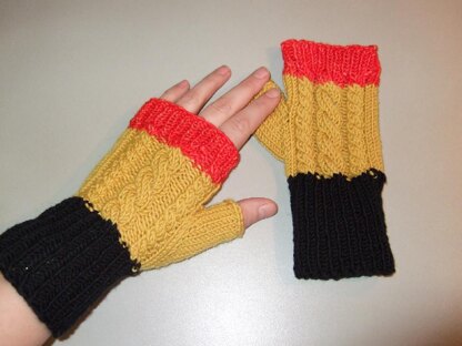 Cable mittens (matching Rory Gilmore hat)