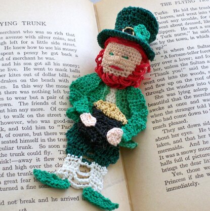 Lucky Irish Leprechaun bookmark or decoration