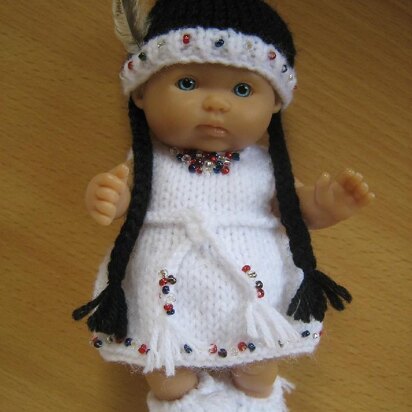 5" Berenguer Native American Outfit