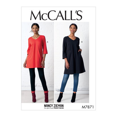 McCall's Misses' Tunic and Dress M7871 - Sewing Pattern