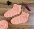 Super Easy Slipper Socks - Ladies Shoe Sizes 4-10