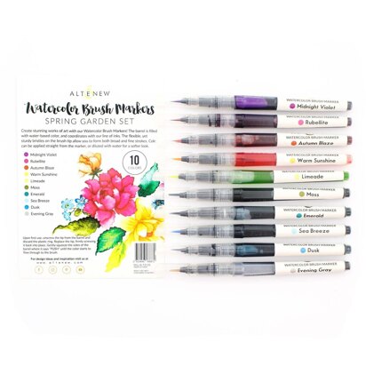 Altenew Watercolor Brush Markers - Spring Garden Set (10 colors)